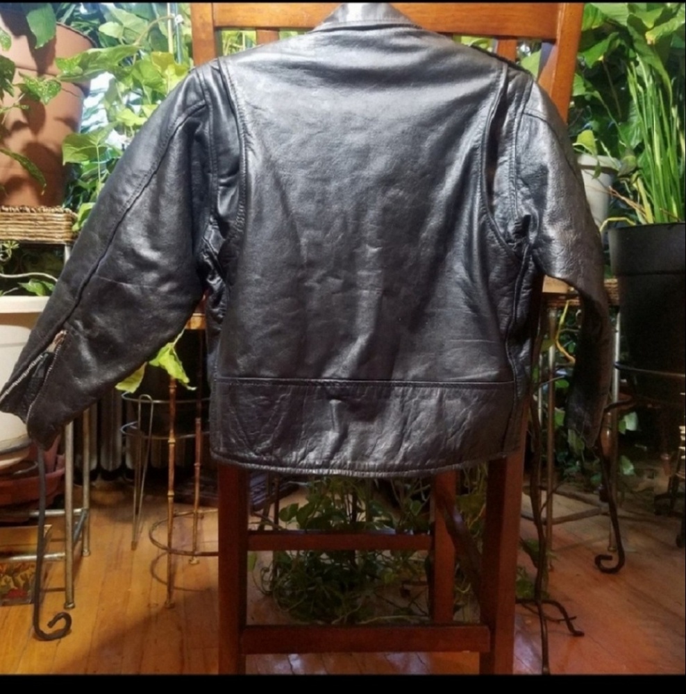 Pro Rider Black Leather Jacket Size Large - Picture 5 of 8